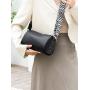 Wholesale black pu leather shoulder bag woman good quality pillow bag handbag crossbody bags for ladies