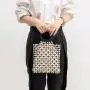 Wooden bead handmade woven women's bag with niche design handbag