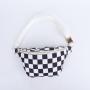 Keymay Print Your Own Pattern Inner Zipper Pocket Gold Hardware Waterproof Nylon Waist Pack Plaid Fanny Pack Chest Waist Bag