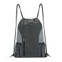 Custom Reusable Drawstring Backpack Sports Gym With Mesh Pockets Water Resistant String Bag For Women Men Children