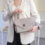 customized casual snake skin print Real leather handbags purses for women women's small shoulder messenger bags hot 2024 trendy