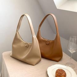 NEW Trendy Autumn&Winter Brown Tan Shoulder bags big women handbags ladies fashion shoulder purse vegan leather bags wholesale