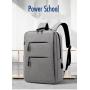 ZR157 Backpack USB Rechargeable Wearable Backpack 15.6-inch Leisure Business Travel Computer Bag Printed Logo