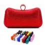 Factory wholesale chain ladies shoulder bags metal box rhinestone purse blue clutch evening bag green crystal bag women handbags pochette femme
