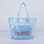 keymay 90%clear wholesale Custom waterproof Beautiful transparent bag with custom pvc stadium