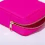 Stock wholesale 18 colors Custom Cheap Waterproof Towel Embroidery Patch Logo Small Cosmetic Travel bag Nylon bag