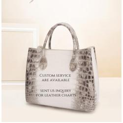 Sac A Main Bolsa Feminina Luxury Branded Designer White Croc  Tote Bags For Ladies Famous Brands Women Crocodile Leather Handbag