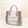 Sac A Main Bolsa Feminina Luxury Branded Designer White Croc  Tote Bags For Ladies Famous Brands Women Crocodile Leather Handbag