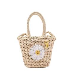 2024 New Arrival Fashion Women Weave Straw Beach Bags For Ladies Casual Hand Bag