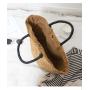 Summer Vacation Straw Beach Bags for Women Trendy Woven Tote Bucket Bags Shoulder Handbags Large Beach Bag for Women for Holiday