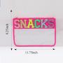 Top Sale DIY Letter patch  Variety Colors Stock Choose Waterproof Oil-Proof Women Clear Letter Bag PVC Cosmetic Bags