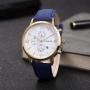 2022 Fashion Leather Man Wrist Watch Band Quartz Wristwatch Reloj Luxury Gold Watch Creative Men Quartz Wrist watches For Men