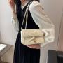 2023 New Pu Women Fashion Handbags Metal Chain Quality Designer Shoulder Bags Printing Wholesale Women Handbags