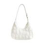 Wedding Chic nylon pleated woman bags shoulder bag PU straps ladies fashion handbags meniscus designer hand bags