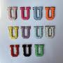 Personalized Self Adhesive Christmas Red Chenille Multi Color Patch Letters Varsity Letters Patch Chenille Letter Patches