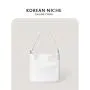 New Single Shoulder Bag for Women's Small and High end High Capacity Handbag PU Soft Leather Simple Tote Bag