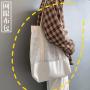 Custom Logo New Korean Style Large Spring/Summer Mesh Handbag Tote Shoulder Shopping Bag with Hollow Beach Bag