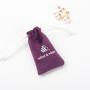 Flexography Custom Logo Printed Mini Small Velvet Gift Jewelry Bag Jewelry Brooch Packaging Bag Mini Small Velvet Pouch