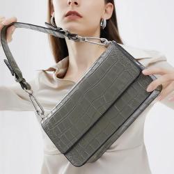 New fashionable leather crocodile pattern crossbody bag
