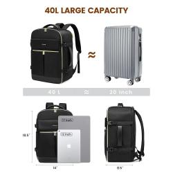 LOVEVOOK wholesale bags Suitcase with 3 Packing Cubes 40L large carry on Flight Approved weekender travel backpacks women men
