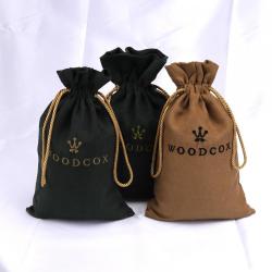 Custom Logo Printing Luxury Drawstring Suede Bag For Packaging Underwear Makeup Storage Gift Dust Suede Pouch
