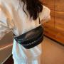 HR776 Fashion Women Chest Bag Personalized Wide Shoulder Strap Crossbody Bag Girl's Versatile Zippers Phone Storage Waist Bag