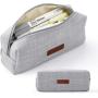 Gelory Custom Logo Pencil Pouch Travel Toiletry Make Up Bag Coin Pouch Durable Office Stationery Organizer For Teen School