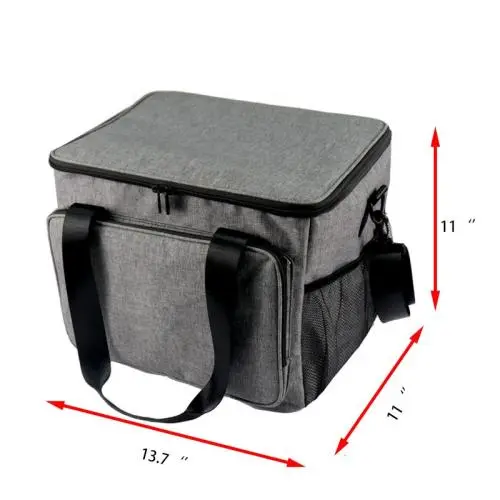 Large Capacity Cooler Bag With Durable Polyester Outdoor Activity Keep Food Cold Shoulder Bag
