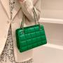 2024 Women's Crossbody Handbags Single Strap Chain Square Bags Embroidery Shoulder Bags for Women
