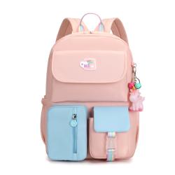 High quality schoolgirls nylon backpack large capacity backpack lovely design young girls schoolbag