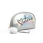 Gelory Custom Logo Laser Semicircular Bags Waterproof Colorful PVC Cosmetic Bag Makeup Pouch