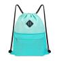 Gelory Factory Supply Polyester Fitness Gym Storage String Bag Sports Drawstring Backpack  With Wet Compartment
