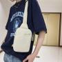 HR484 New Fashion Oxford Cloth Chest Bag Student Leisure Fitness Sports Crossbody Bag Leisure Solid Color Unisex Chest Bag