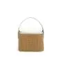 Summer Straw Beach Bags Fashion Woven Grass Bucket Bag Luxury Leather Ladies Handbag