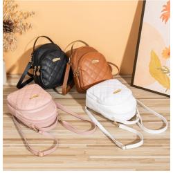 Embroidery mini backpack women wholesale 2024 ladies shoulder bag  small schoolbag leather backpacks for women