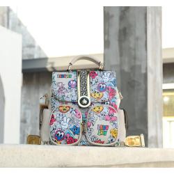 ladysky printing material handbag for ladies luxury large capacity female designer backpack for women quality shoulder bag 29 cm