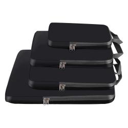 Custom Logo Luxury 4/5 Pcs Compression Packing Cubes Travel Storage Expandable Luggage Organizer Bags Set