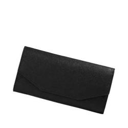Custom Sffiano Long Vegan Leather Wallet Women Envelope Clutch Bags Wallets