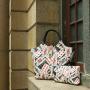 2024 ladysky top selling fashion purse and handbag ladies color full shoulder bag for women big size casual tote beach bag 36 cm