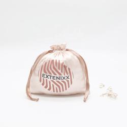 High End Silk Drawstring Jewelry Pouch Small Satin Silk Gift Perfume Bag For Cosmetic