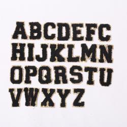 Hot Sales New Design Factory Multi Colors Low MOQ Wholesale Embroidery Chenille Patches Chenille Letter Stickers Custom