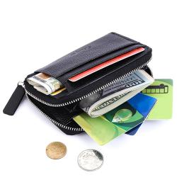 KHF333 Creative PU Leather Women's Bag Fashion Lychee Pattern Zip Coin Purse Multi Card Position Organ Card Case Card Holder