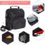 Insulated Lunch Bag for Adults with Adjustable Shoulder Strap for Carrying Lunch Cooler Box
