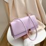 Hot selling fashion single shoulder underarm casual versatile solid color small square bag sac main femm sac carteras para mujer 	 sac a main