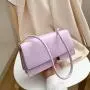 Hot selling fashion single shoulder underarm casual versatile solid color small square bag sac main femm sac carteras para mujer 	 sac a main