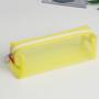 Gelory Factory Wholesale Transparent Clear Zipper Mesh Portable School Pen Bag Pencil Pouch