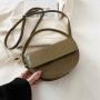 New Design Bag Fashion Hot Sell Round Pu Leather Handbags Woman Bags Pure Color Luxury Women Bag Handbag WF2208013