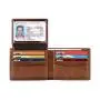 Hot sale Custom men's flip wallet rfid blocking custom logo men's bag leather flip wallet with gift box