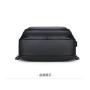 Wholesale Factory Large Capacity Business PU Backpack Expandable Black Computer Bag Waterproof Custom Logo