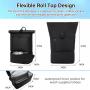Custom Rucksack Rolltop Eco-friendly Waterproof Backpack Stylish Anti Theft Scool Bag with USB College Laptop Rucksack Unisex